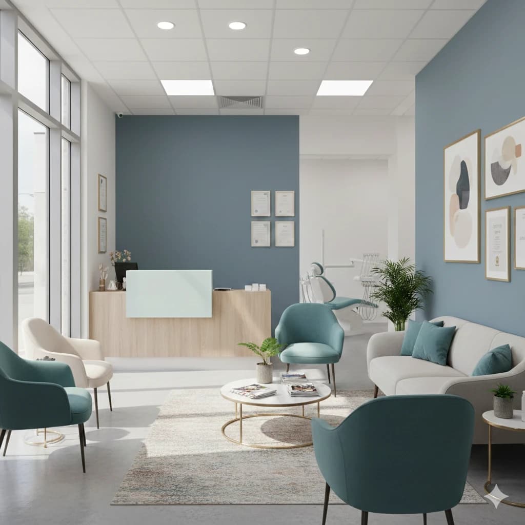 Inside Pinto Clinic - a bright, modern space with dental chairs